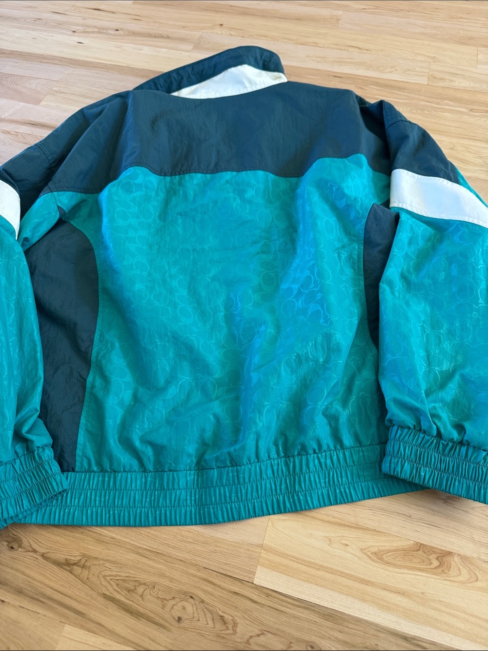 Coach Colorblock Signature Track Jacket-Unisex-L - Picture 6 of 7